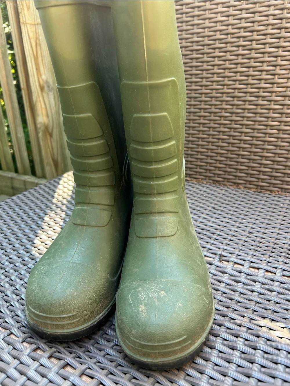 HISEA Women's Olive Green Rain Boots